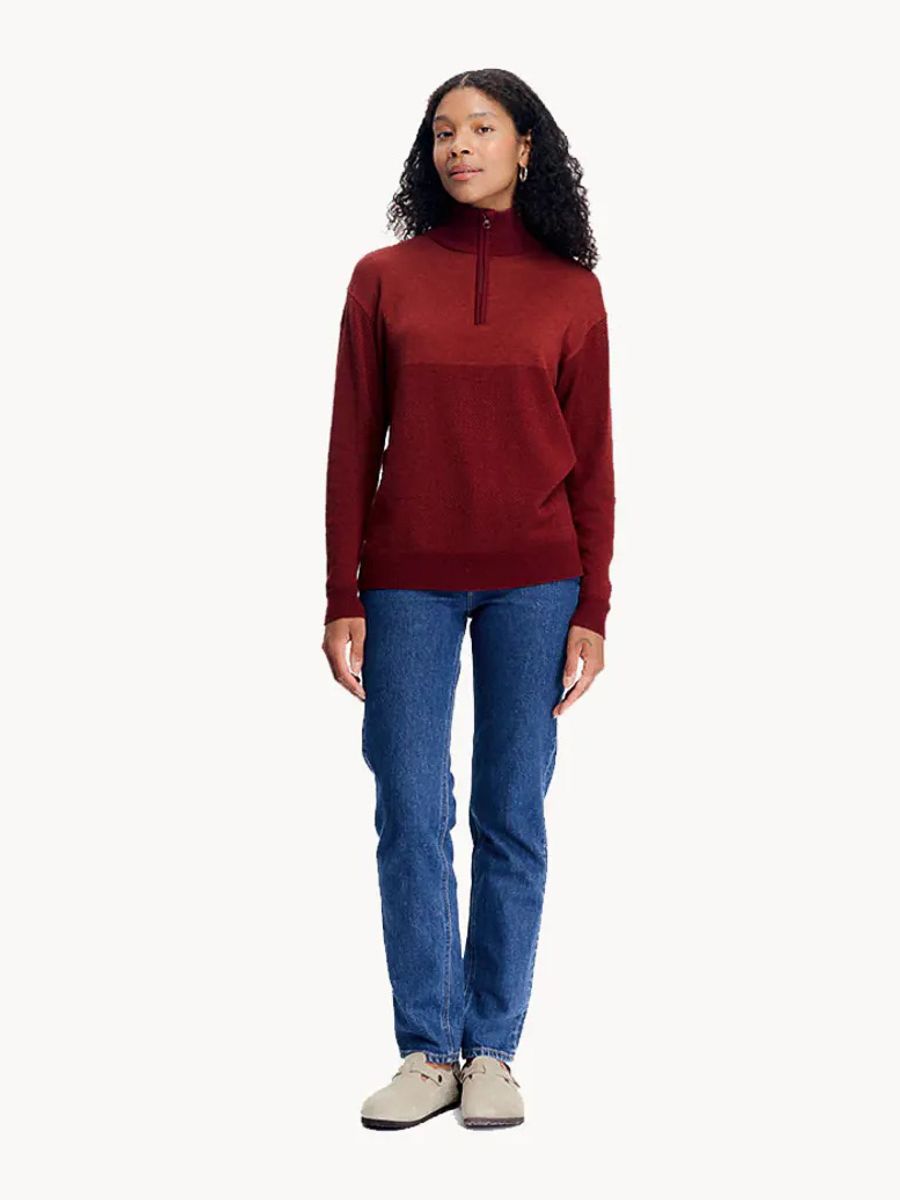 Robin Stitch Half Zip